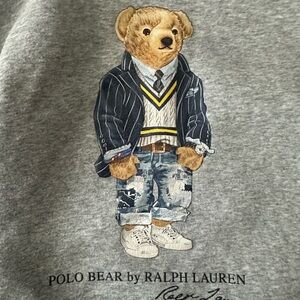 Ralph Lauren Gray Polo Bear Sweatshirt